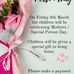 Image of Don't forget to Sign Up for Mothers Day/Special Person Gift