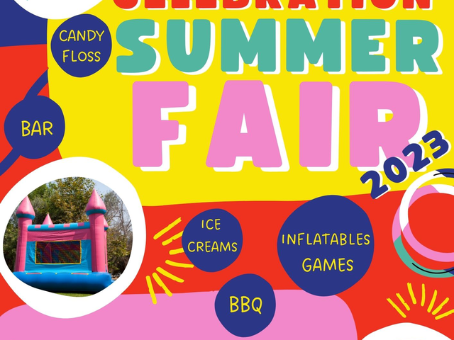 Image of Celebration Summer Fair Friday 23rd June 2023 3pm-6.30pm